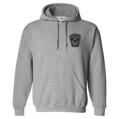 Cotton Hooded Sweatshirt with Black Imprint - 2-Sided Thumbnail